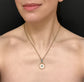 VICTORIAN GLASS LOCKET WITH TURQUOISE BAIL