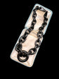 VICTORIAN CHUNKY WHITBY JET CHAIN NECKLACE