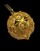 19TH CENTURY LARGE FILIGREE SPHERE PENDANT