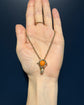 VICTORIAN CORAL & 9CT GOLD SNAKE PENDANT