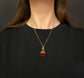 GEORGIAN HIGH CARAT GOLD FOB PENDANT WITH DOG INTAGLIO