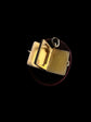 VICTORIAN ENAMEL PANSEY SILVER BOOK PENDANT