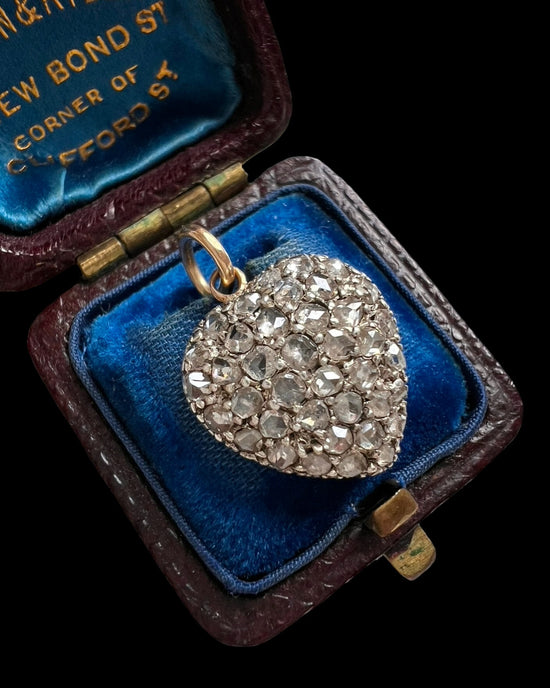 ANTIQUE DIAMOND HEART PENDANT