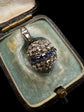 19TH CENTURY DIAMOND & SAPPHIRE ORB PENDANT