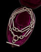 VICTORIAN SILVER PAPERCLIP ALBERT CHAIN