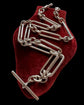 EDWARDIAN SILVER PAPERCLIP ALBERT CHAIN