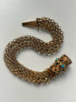 GEORGIAN 15CT BRACELET WIRH AN EXCEPTIONAL TURQUOISE SET CLASP