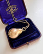 LARGE VINTAGE 9CT GOLD PEAR LOCKET PENDANT