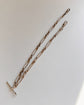 ANTIQUE SILVER PAPERCLIP ALBERT CHAIN