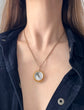 ANTIQUE 9CT GOLD & BLOODSTONE COMPASS PENDANT