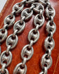 ANTIQUE SILVER MARINER LINK CHAIN