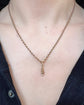 ANTIQUE 15CT GOLD & DIAMOND SNAKE PENDANT