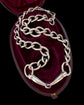 ANTIQUE SILVER HORSE SNAFFLE BIT CHAIN