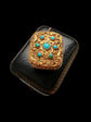 VICTORIAN TURQUOISE & AMETHYST VINAIGRETTE PENDANT