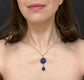 VICTORIAN LAPIS LAZULI & DIAMOND PENDANT