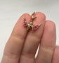 VICTORIAN DIAMOND & RUBY SWALLOW BIRD PENDANT