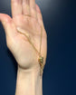 ANTIQUE 9CT GOLD ACORN & DOG CLIP CHAIN EXTENDER / BAIL
