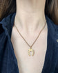 VICTORIAN DIAMOND & 15CT GOLD HORSESHOE PENDANT