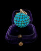 VICTORIAN PAVÉ TURQUOISE SPHERE PENDANT