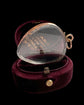 LARGE VICTORIAN HEART GLASS LOCKET PENDANT