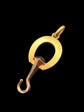 VICTORIAN 18CT GOLD HORSESHOE & NAIL FOLDING BUTTON HOOK