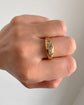 VICTORIAN 18CT GOLD THREE STONE DIAMOND RING