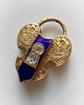 VICTORIAN 18CT GOLD & DIAMOND HEART PADLOCK