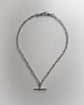 ANTIQUE FINE SILVER PAPERCLIP ALBERT CHAIN
