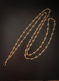 18CT FRENCH SAUTOIR FANCY LINK GAURD CHAIN