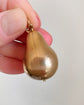LARGE VINTAGE 9CT GOLD PEAR LOCKET PENDANT