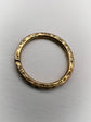 ANTIQUE LARGE 15CT CHASED GEOMETRIC SPLIT RING