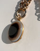 VICTORIAN BULLSEYE AGATE LOCKET PENDANT