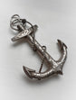 HUGE VICTORIAN SILVER ANCHOR PENDANT