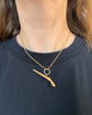 VICTORIAN 15CT GOLD HORSE LEG PENDANT