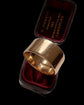 SUPER WIDE 18CT GOLD ANTIQUE CIGAR BAND RING