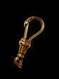 VICTORIAN LARGE 18CT GOLD SNAKE DOG CLIP