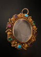 GEORGIAN CANATILLE GEM SET LOCKET