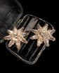19TH CENTURY FACETED PASTE STAR EARRINGS