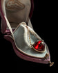 ANTIQUE GARNET & DIAMOND HEART PENDANT