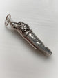 VICTORIAN SILVER DOGS HEAD WHISTLE PENDANT