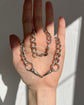 ANTIQUE SILVER HORSE SNAFFLE BIT CHAIN