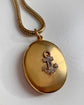 ANTIQUE DIAMOND ANCHOR 18CT GOLD LOCKET