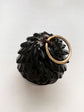 ANTIQUE WHITBY JET ACORN PENDANT