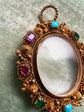 GEORGIAN CANATILLE GEM SET LOCKET