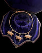 VICTORIAN 9CT GOLD LUCKY PIG BANGLE