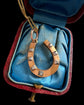 VICTORIAN 18CT GOLD MIXED METAL HORSESHOE PENDANT
