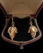 VICTORIAN FACETED GOLD ACORN EARRINGS