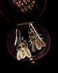 ANTIQUE SILVER GILT FLY EARRINGS