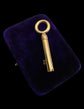 VICTORIAN LARGE 15CT GOLD BRAMAH KEY PENDANT