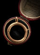 LARGE FRENCH 18CT GOLD BOLT RING